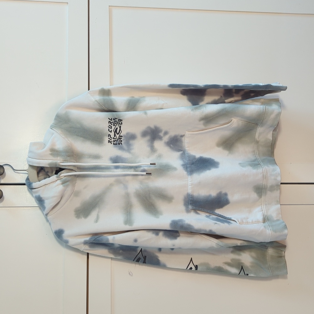 Rip Curl hoodie, tie dye, mens L